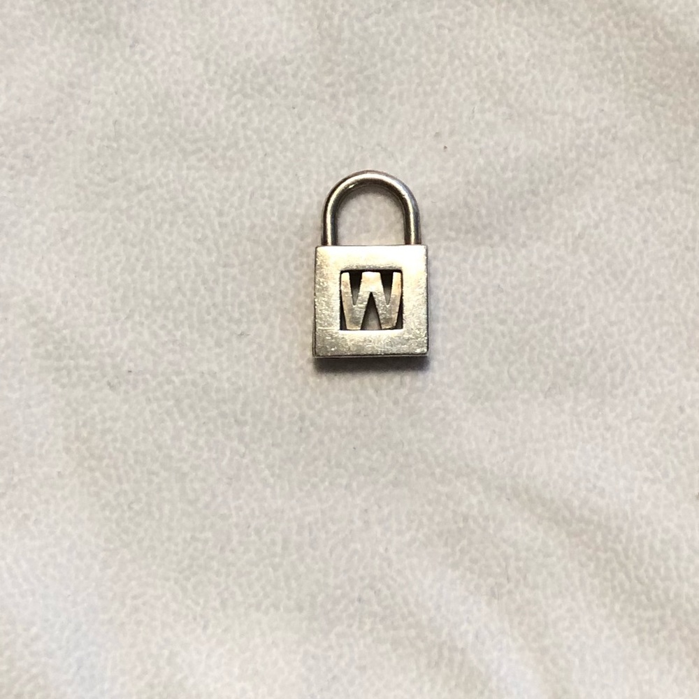 RARE Tiffany & Co. “W" Padlock Charm Pendant